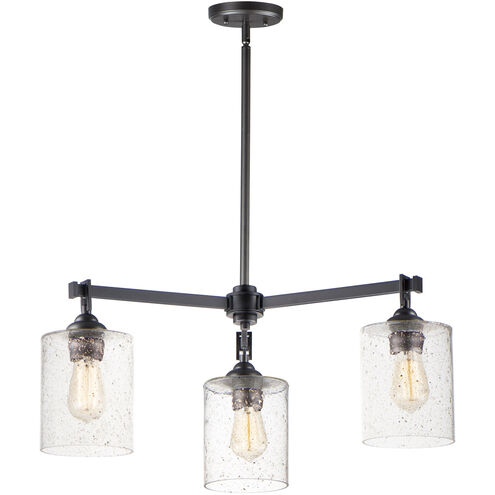 Stonehenge 3 Light 22 inch Bronze Chandelier Ceiling Light