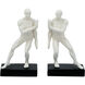 Anita White and Black Bookends