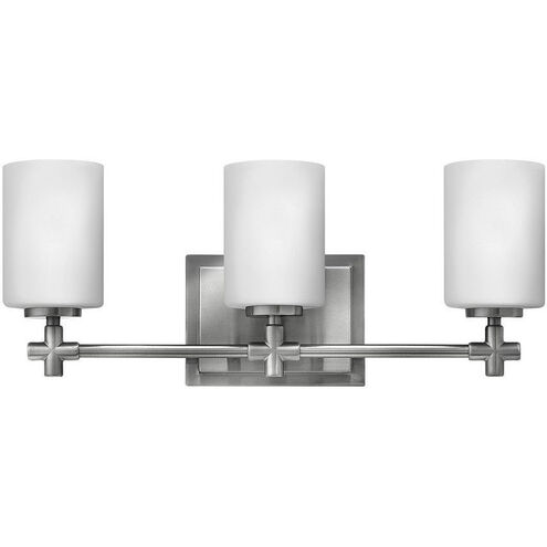 Laurel 3 Light 19.5 inch Brushed Nickel Vanity Light Wall Light