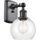 Ballston Athens LED 6 inch Oil Rubbed Bronze Sconce Wall Light in Clear Glass