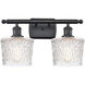 Ballston Niagra 2 Light 16 inch Matte Black Bath Vanity Light Wall Light, Ballston