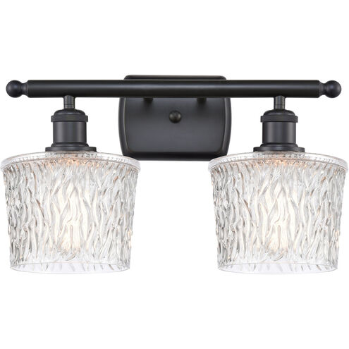 Ballston Niagra 2 Light 16 inch Matte Black Bath Vanity Light Wall Light, Ballston