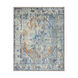 Nero 132 X 96 inch Blue Rug, Rectangle