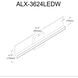 Alexander LED 35.5 inch Polished Chrome Linear Vanity Wall Light, Color Changing