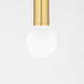 Dani LED 14 inch Aged Brass Pendant Ceiling Light