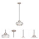 Hand Blown Art Glass Mini Pendants 1 Light 9.25 inch Brushed Nickel Mini Pendant Ceiling Light