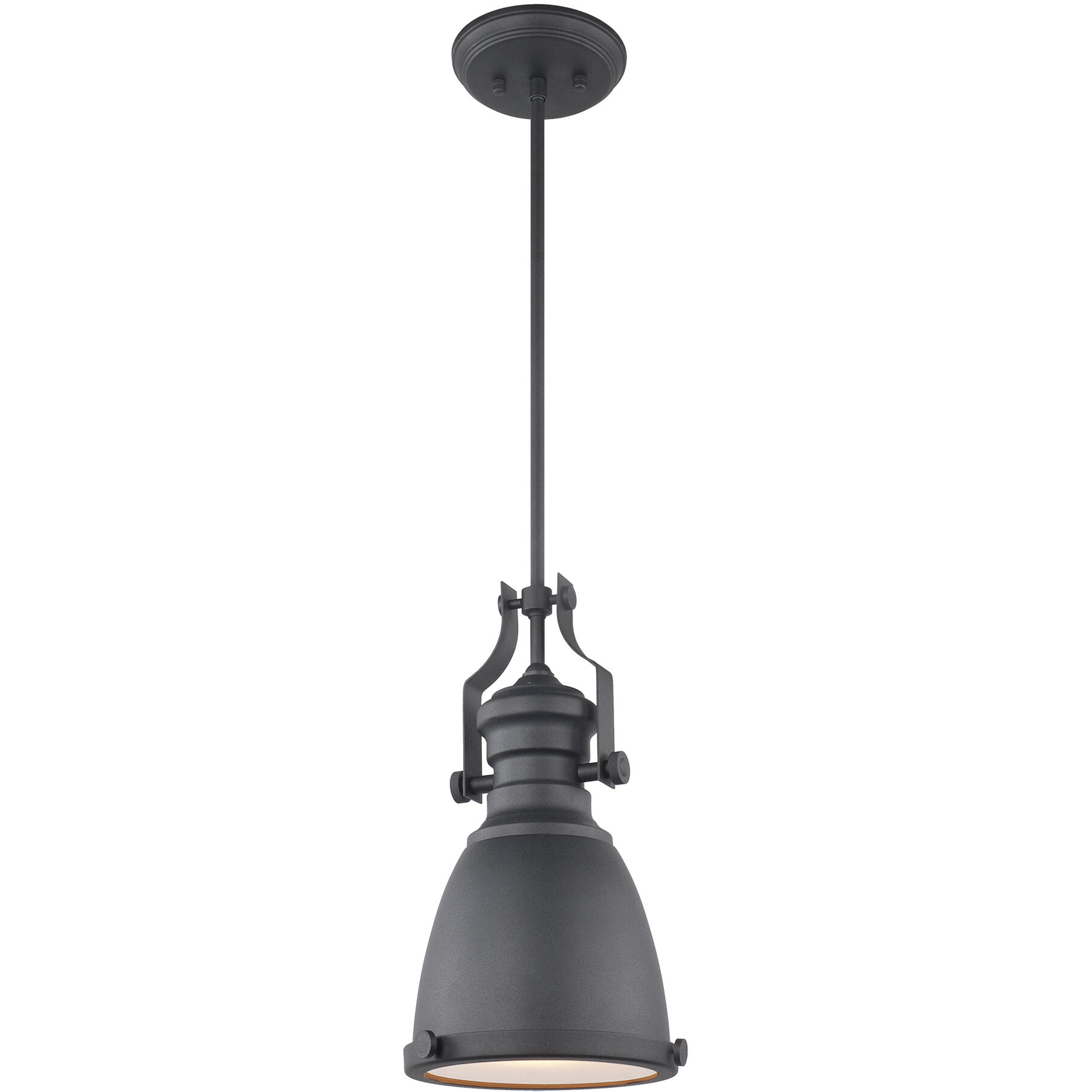Cresswell Series 1 Light 8.25 inch Matte Black Pendant Ceiling Light