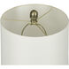 Cameron 19.75 inch 60 watt Brushed Gold-Clear-White Table Lamp Portable Light