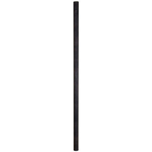 Smooth 84 inch Rust Outdoor Direct Burial Pole, Smooth