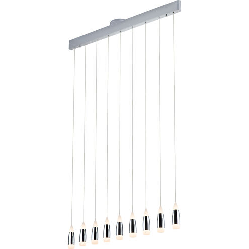 Tear 9 Light 5 inch Polished Chrome Multi Pendant Ceiling Light