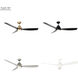 Kylpin 60 inch Brass with Matte Black Blades Indoor/Outdoor Ceiling Fan
