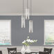 Art Glass 1 Light 5 inch Brushed Nickel Mini Pendant Ceiling Light