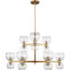 kate spade new york Londyn 18 Light 36.5 inch Burnished Brass with Clear Glass Chandelier Ceiling Light