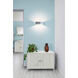 QB2 Wall Sconce Wall Light in Brushed Chrome