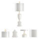 Chelsea House 41 inch 100.00 watt White Glaze Table Lamp Portable Light