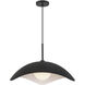 Kirby 1 Light 22.25 inch Black Pendant Ceiling Light