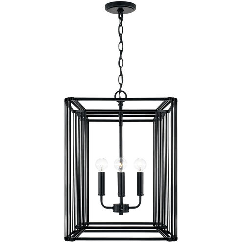 Capital Lighting Lennon 4 Light 16 inch Matte Black Foyer Ceiling Light 546041MB - Open Box
