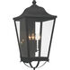Savannah 4 Light 29 inch Sand Coal Outdoor Wall Mount, The Great Outdoors