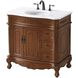 Danville 36 X 36 inch Teak Bathroom Vanity Cabinet