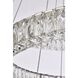 Monroe 3 Light 41 inch Chrome Chandelier Ceiling Light 