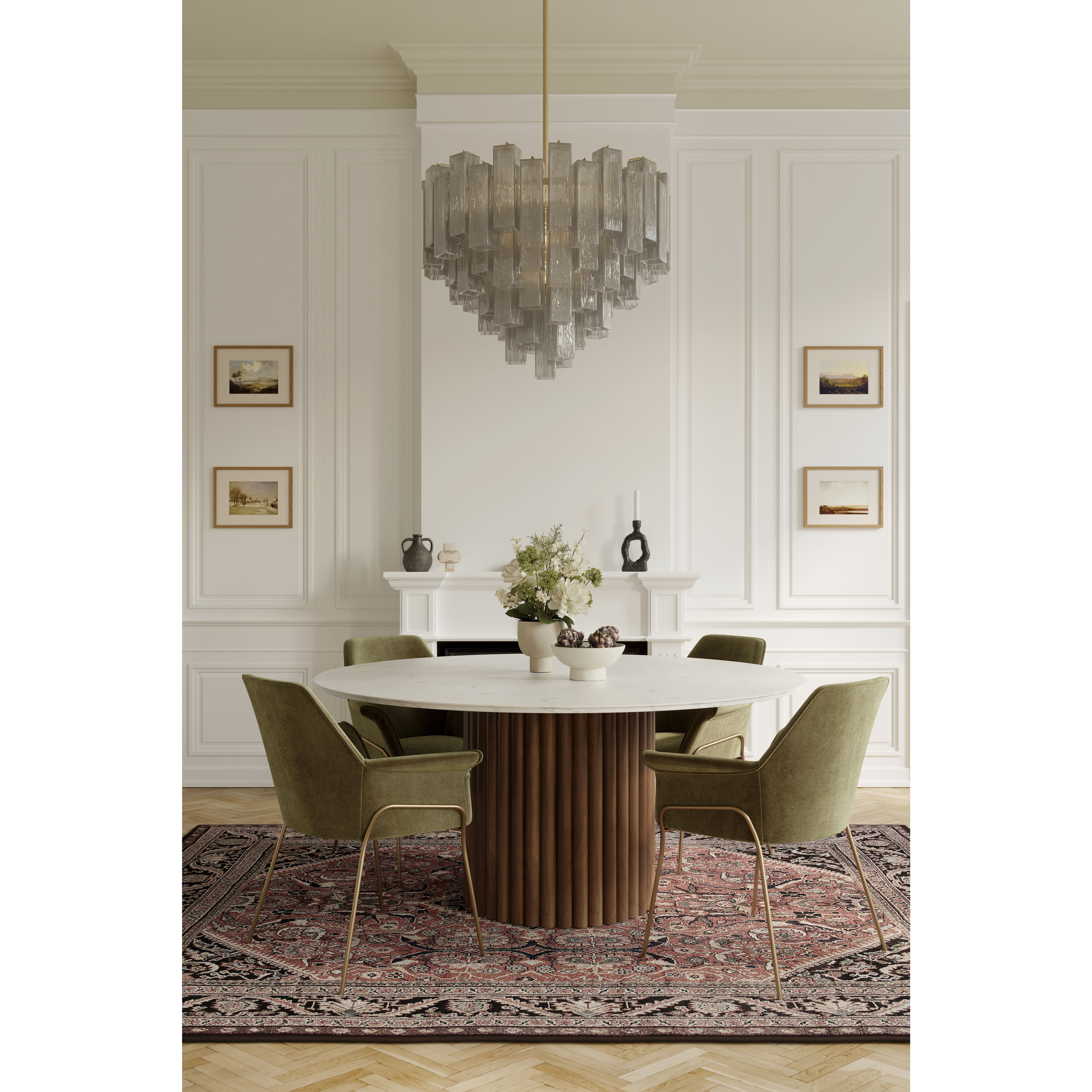 Torvento 15 Light 32.75 inch Legacy Brass Pendant Ceiling Light