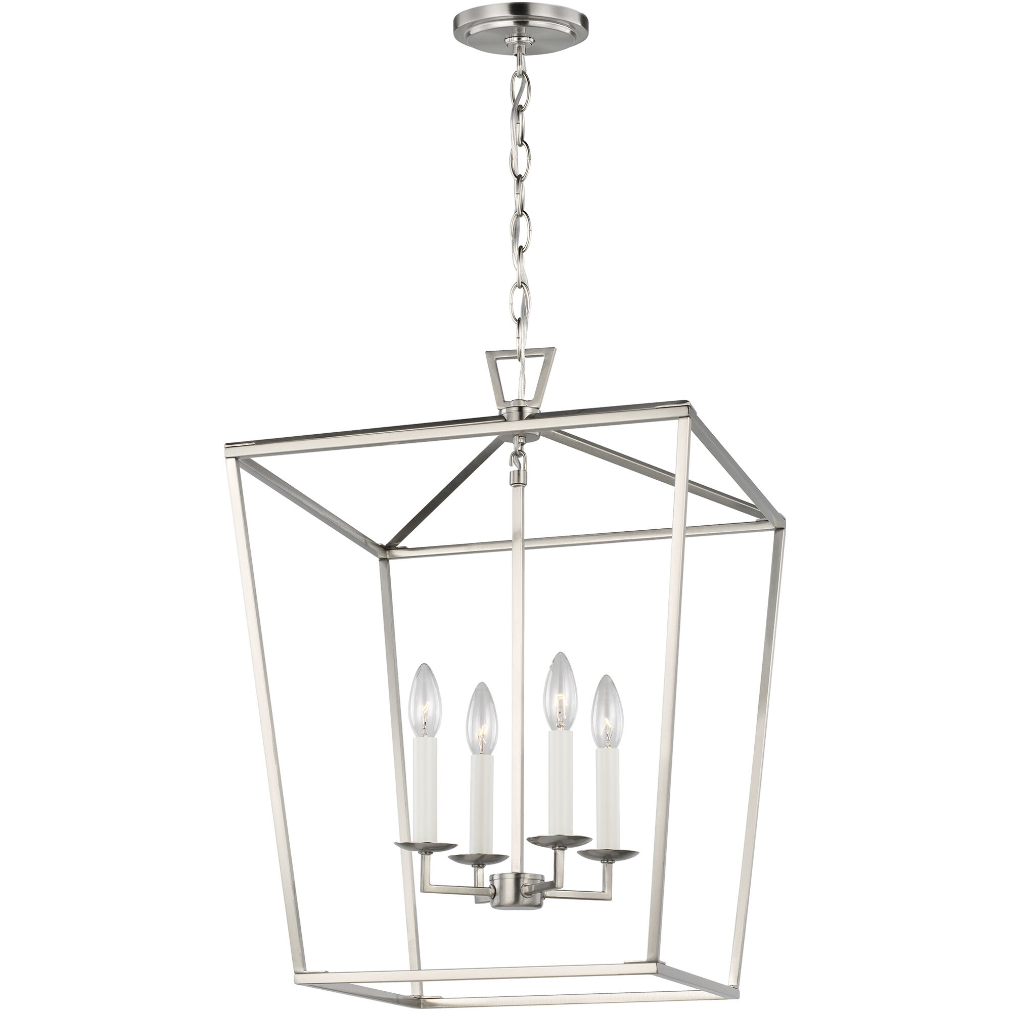 C&M by Chapman & Myers Dianna Pendant Ceiling Light in Brushed Nickel