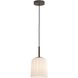 Veo 1 Light 6.42 inch Bronze Interior Pendant Light Ceiling Light