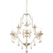 Colonial Charm 9 Light 33.13 inch White Wash and Sun Dried Clay Chandelier Ceiling Light