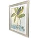 Oasis Palm Green and Turquoise and Yellow and Brown Framed Art, Propac