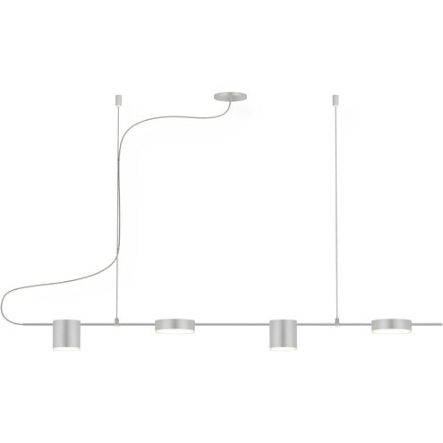 Counterpoint LED 42 inch Bright Satin Aluminum Pendant Ceiling Light