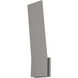 Nevis LED 18.13 inch Gray Exterior Wall Sconce