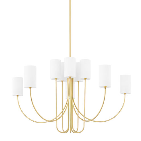 Harlem 10 Light 48.25 inch Aged Brass Chandelier Ceiling Light