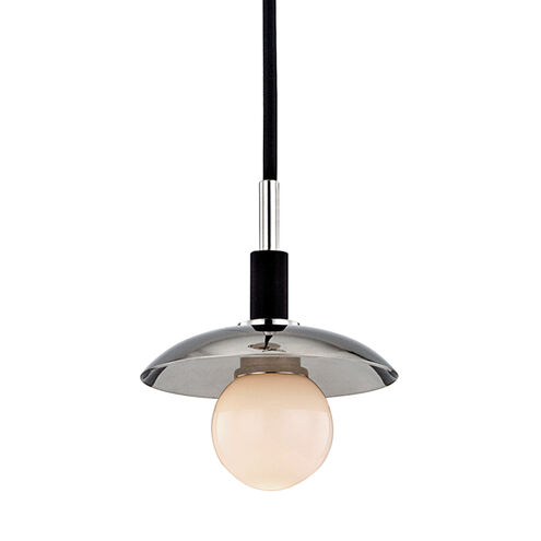 Julien LED 4.75 inch Polished Nickel Pendant Ceiling Light, Opal Matte