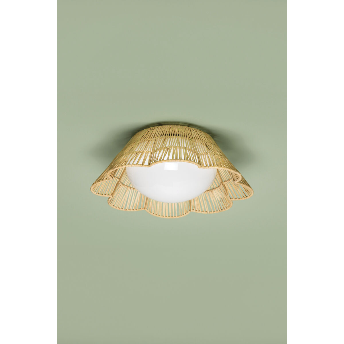 Rosa 1 Light 18 inch Aged Brass Flush Mount Ceiling Light