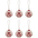 Pomeroy Red Holiday Ornament, Beaded Round