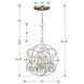 Solaris 4 Light 17 inch Olde Silver Mini Chandelier Ceiling Light in Clear Hand Cut