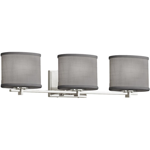 Textile LED 26.75 inch Polished Chrome Bath Bar Wall Light, Oval