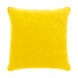 Quilted Cotton Velvet 22 X 22 inch Mustard Pillow Kit, Square