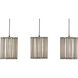 Daze 3 Light 35 inch Antique Brass/White Trio Pendant Ceiling Light