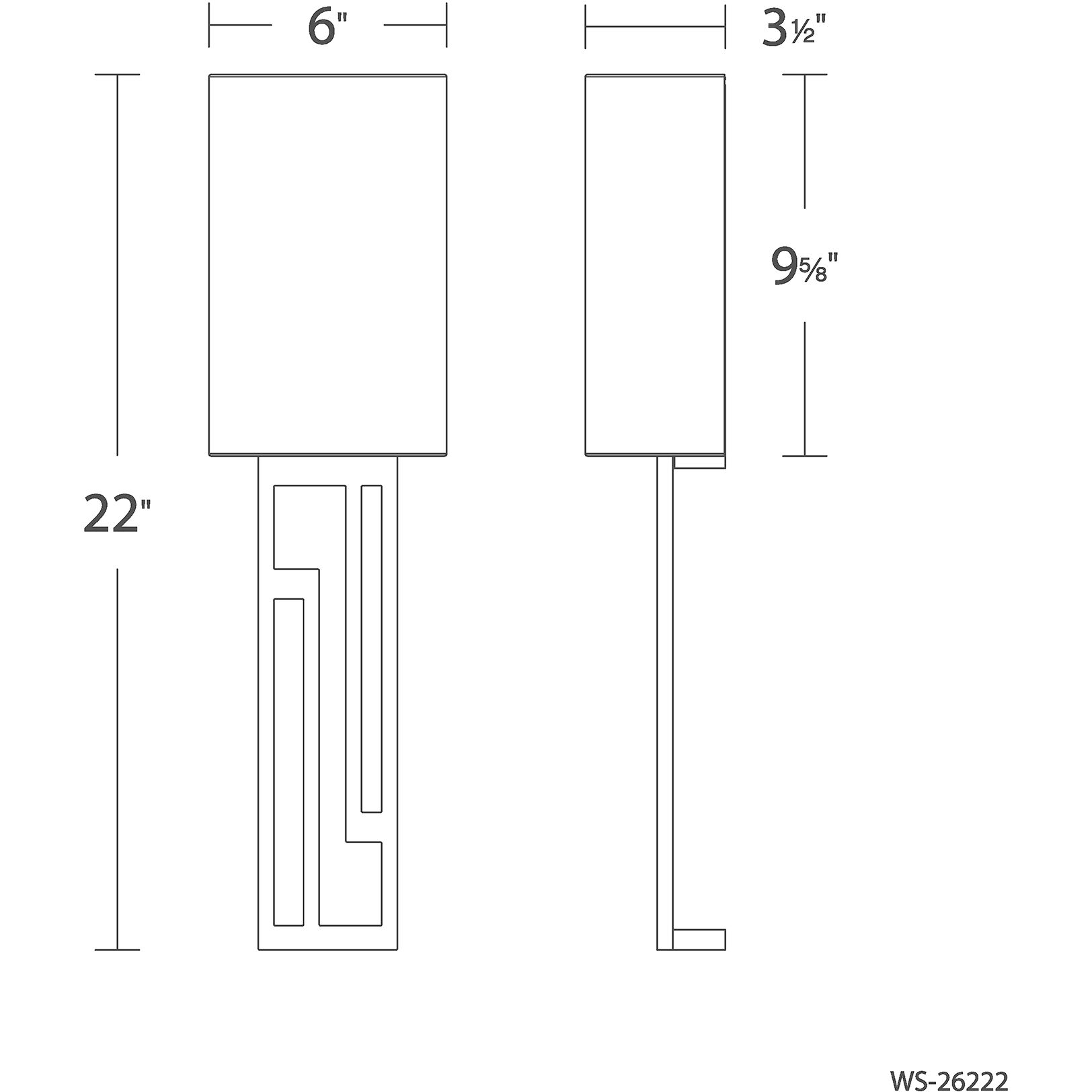 Vander Wall Sconce Wall Light in 3500K, 22in, Brushed Nickel