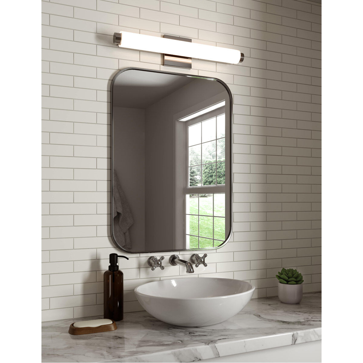Sonneman 2430.01 FT LED Bath Bar Tubo Slim LED Polished Chrome