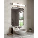 Tubo Slim LED 18 inch Polished Chrome Bath Bar Wall Light with Flat Trim