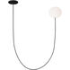 Peter Bristol Helium 1 Light 18.1 inch Matte Black Chandelier Ceiling Light