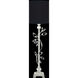 Crystal Laurel 37 inch 60 watt Silver Console Lamp Portable Light in Silver Leaf, Black Fabric