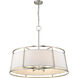 Lenyx 8 Light 32 inch Brushed Nickel Chandelier Ceiling Light