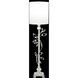 Crystal Laurel 37 inch 60 watt Silver Console Lamp Portable Light in Silver Leaf, White Fabric