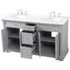 Clarence 60 X 22 X 35 inch Grey Vanity Sink Set