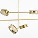 Kelly Wearstler Melange LED 48 inch Antique-Burnished Brass Multi-Positional Chandelier Ceiling Light