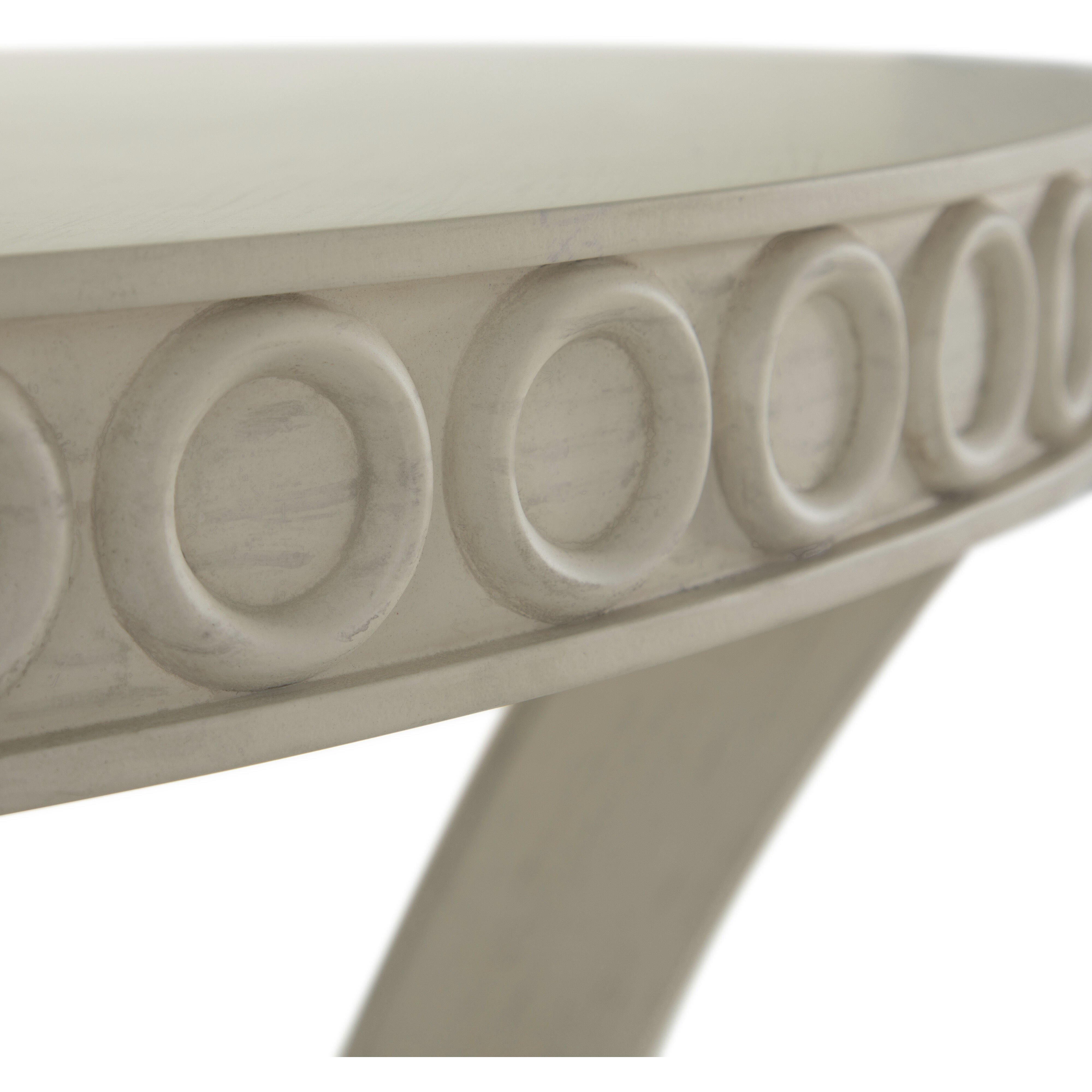 Linda 32 X 17 inch White & Ivory Console Table