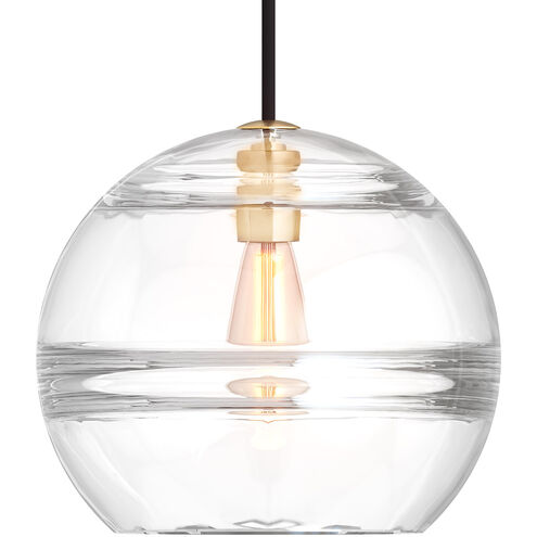 Sean Lavin Sedona 12.4 inch Aged Brass Pendant Ceiling Light in Incandescent, Clear Glass